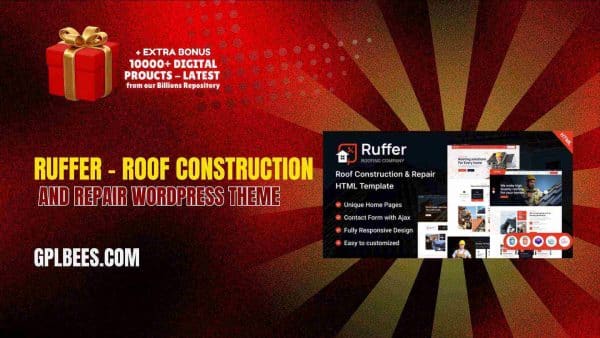 Ruffer – Roof Construction And Repair Wordpress Theme At Best Price - Gpl Bees