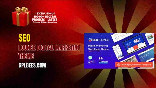Seo Lounge Digital Marketing Theme At Best Price - Gpl Bees