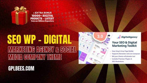 Seo Wp: Digital Marketing Agency &Amp; Social Media Company Theme At Best Price - Gpl Bees