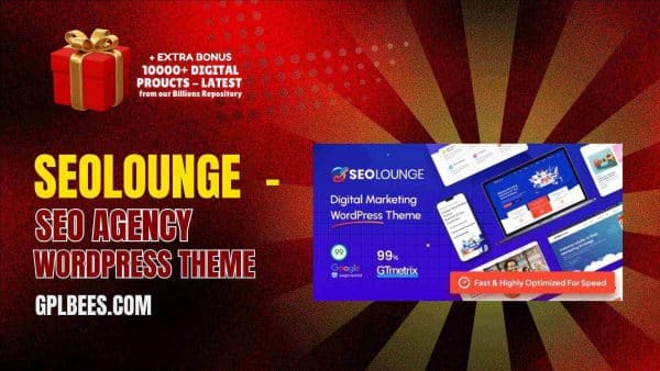 Seolounge  - Seo Agency Wordpress Theme At Best Price - Gpl Bees