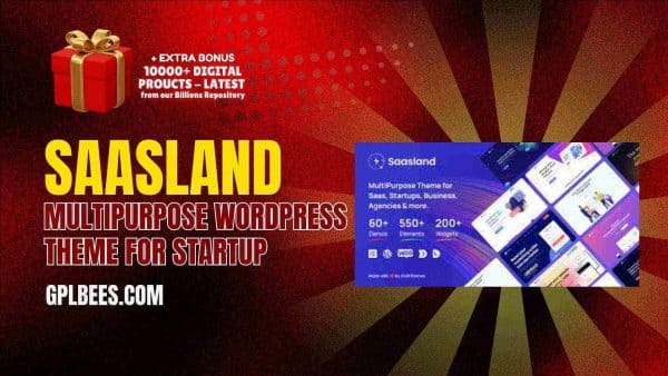 Saasland – Multipurpose Wordpress Theme For Startup At Best Price - Gpl Bees