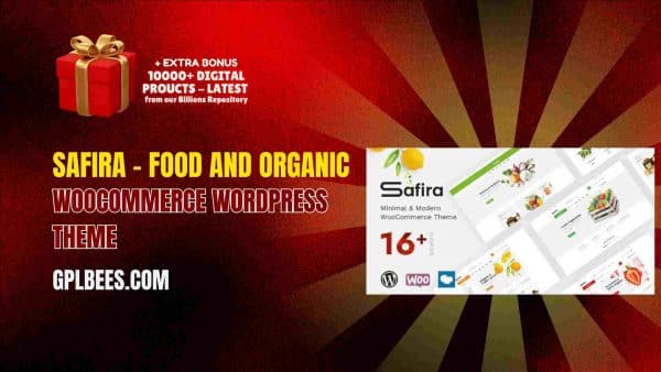 Safira – Food And Organic Woocommerce Wordpress Theme At Best Price - Gpl Bees