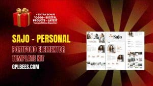 Sajo – Personal Portfolio Elementor Template Kit