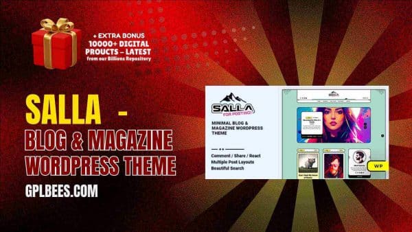Salla  - Blog &Amp; Magazine Wordpress Theme At Best Price - Gpl Bees