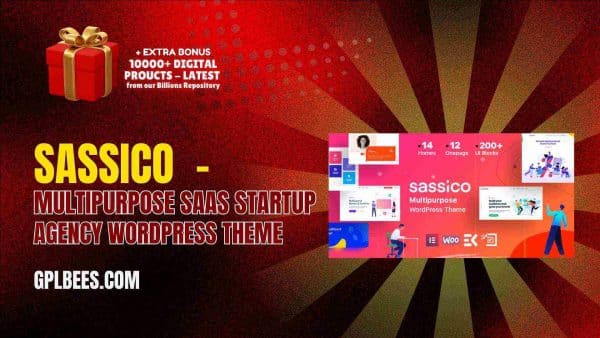 Sassico  - Multipurpose Saas Startup Agency Wordpress Theme At Best Price - Gpl Bees