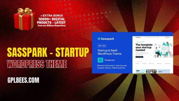Sasspark – Startup Wordpress Theme At Best Price - Gpl Bees