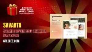 Savarta – Spa and Bodycare Shop Elementor Template Kit - Buy GPL 183 at Best Price