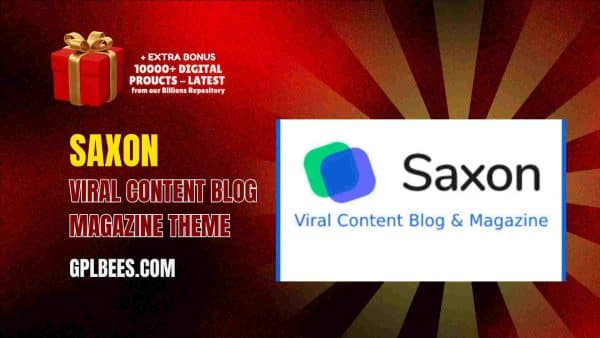 Saxon Viral Content Blog Magazine Theme At Best Price - Gpl Bees