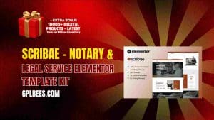 Scribae – Notary & Legal Service Elementor Template Kit - Buy GPL 184 at Best Price