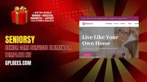Seniorsy – Senior Care Services Elementor Template Kit - Buy GPL 186 at Best Price