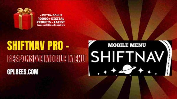 Shiftnav Pro – Responsive Mobile Menu At Best Price - Gpl Bees