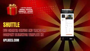 Shuttle – Bus Charter Service and Transport Company Elementor Template Kit - Buy GPL 187 at Best Price