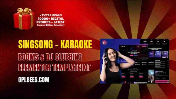Singsong – Karaoke Rooms &Amp; Dj Clubbing Elementor Template Kit At Best Price - Gpl Bees