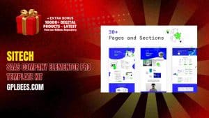 Sitech – SaaS Company Elementor Pro Template Kit - Buy GPL 188 at Best Price