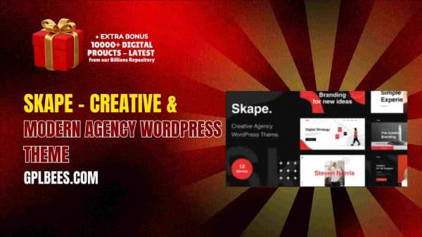 Skape – Creative &Amp; Modern Agency Wordpress Theme At Best Price - Gpl Bees