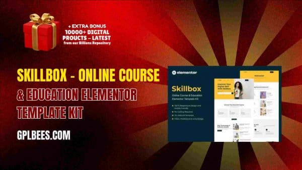 Skillbox – Online Course &Amp; Education Elementor Template Kit At Best Price - Gpl Bees