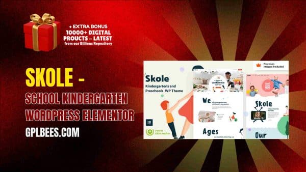 Skole – School Kindergarten Wordpress Elementor At Best Price - Gpl Bees