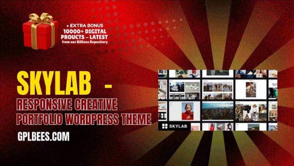 Skylab  - Responsive Creative Portfolio Wordpress Theme At Best Price - Gpl Bees