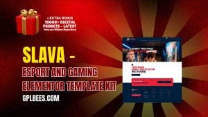 Slava – Esport and Gaming Elementor Template Kit - Buy GPL 190 at Best Price