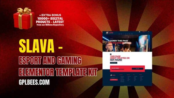 Slava – Esport And Gaming Elementor Template Kit At Best Price - Gpl Bees