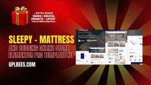 Sleepy – Mattress and Bedding Online Store Elementor Pro Template Kit - Buy GPL 190 at Best Price