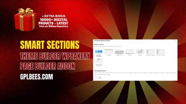 Smart Sections Theme Builder Wpbakery Page Builder Addon At Best Price - Gpl Bees