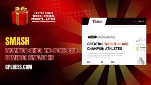 Smash – Badminton School and Sports Club Elementor Template Kit - Buy GPL 191 at Best Price