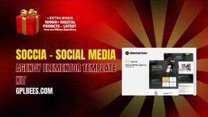 Soccia – Social Media Agency Elementor Template Kit - Buy GPL 191 at Best Price