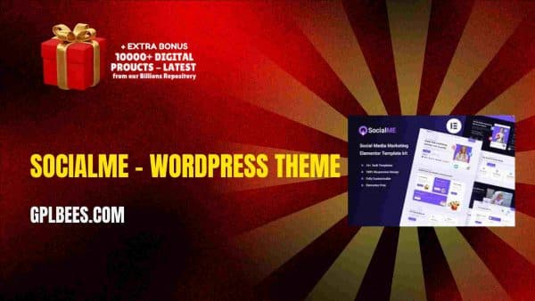 Socialme – Wordpress Theme At Best Price - Gpl Bees