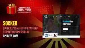 Socker – Football Team and Sports Club Elementor Template Kit - Buy GPL 192 at Best Price
