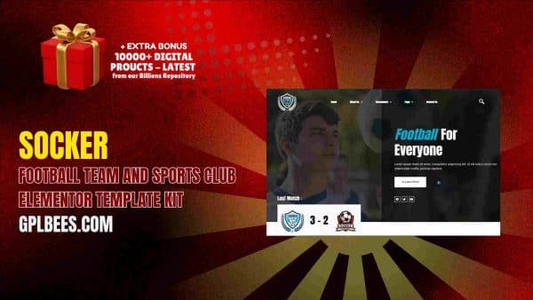 Socker – Football Team And Sports Club Elementor Template Kit At Best Price - Gpl Bees