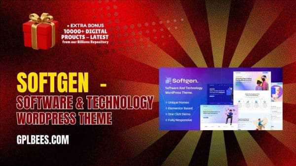 Softgen  - Software &Amp; Technology Wordpress Theme At Best Price - Gpl Bees
