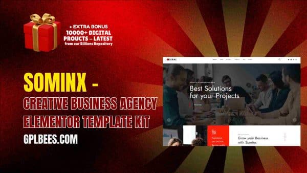 Sominx – Creative Business Agency Elementor Template Kit At Best Price - Gpl Bees