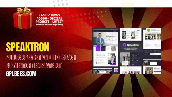 Speaktron – Public Speaker And Life Coach Elementor Template Kit At Best Price - Gpl Bees