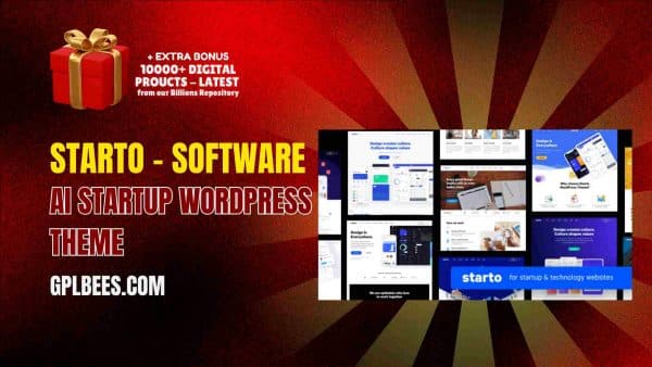Starto | Software Ai Startup Wordpress Theme At Best Price - Gpl Bees