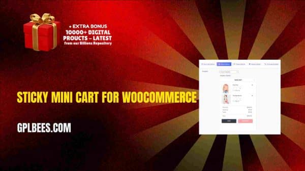 Sticky Mini Cart For Woocommerce At Best Price - Gpl Bees