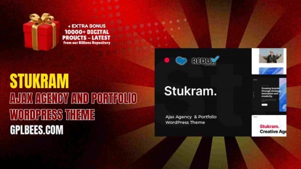 Stukram – Ajax Agency And Portfolio Wordpress Theme At Best Price - Gpl Bees