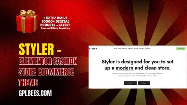 Styler – Elementor Fashion Store Ecommerce Theme At Best Price - Gpl Bees