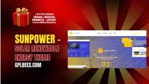 SunPower – Solar Renewable Energy Theme - Buy GPL 3 at Best Price