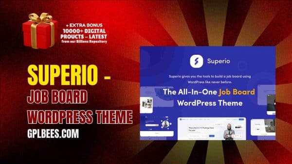 Superio – Job Board Wordpress Theme At Best Price - Gpl Bees