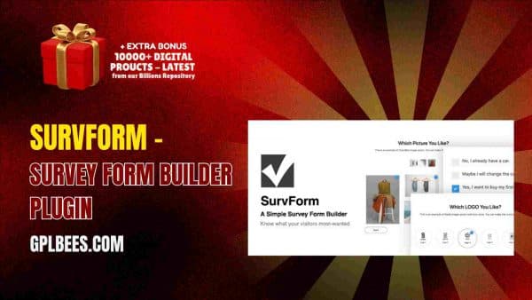Survform – Survey Form Builder Plugin At Best Price - Gpl Bees