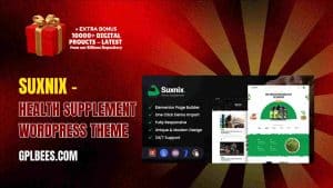 Suxnix – Health Supplement WordPress Theme - Buy GPL 449 at Best Price