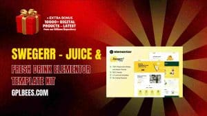 Swegerr – Juice & Fresh Drink Elementor Template Kit - Buy GPL 197 at Best Price