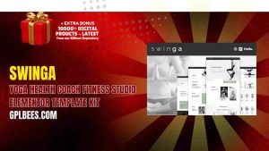 Swinga – Yoga Health Coach Fitness Studio Elementor Template Kit - Buy GPL 198 at Best Price