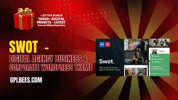 Swot  - Digital Agency Business &Amp; Corporate Wordpress Theme At Best Price - Gpl Bees