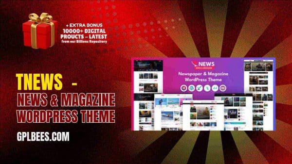 Tnews  - News &Amp; Magazine Wordpress Theme At Best Price - Gpl Bees