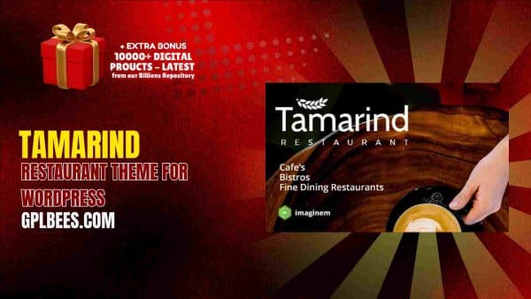 Tamarind – Restaurant Theme For Wordpress At Best Price - Gpl Bees