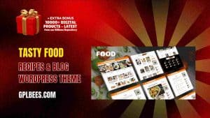 Tasty Food Recipes & Blog WordPress Theme - Buy GPL 452 at Best Price