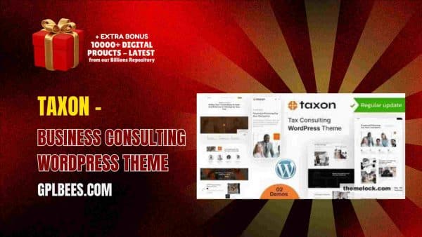 Taxon – Business Consulting Wordpress Theme At Best Price - Gpl Bees