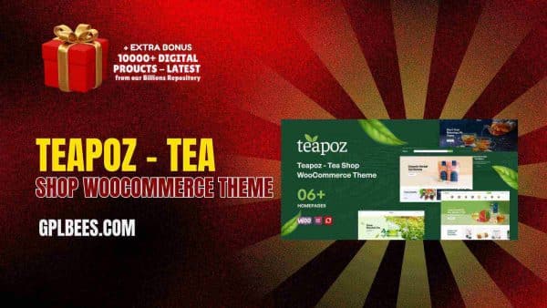 Teapoz – Tea Shop Woocommerce Theme At Best Price - Gpl Bees
